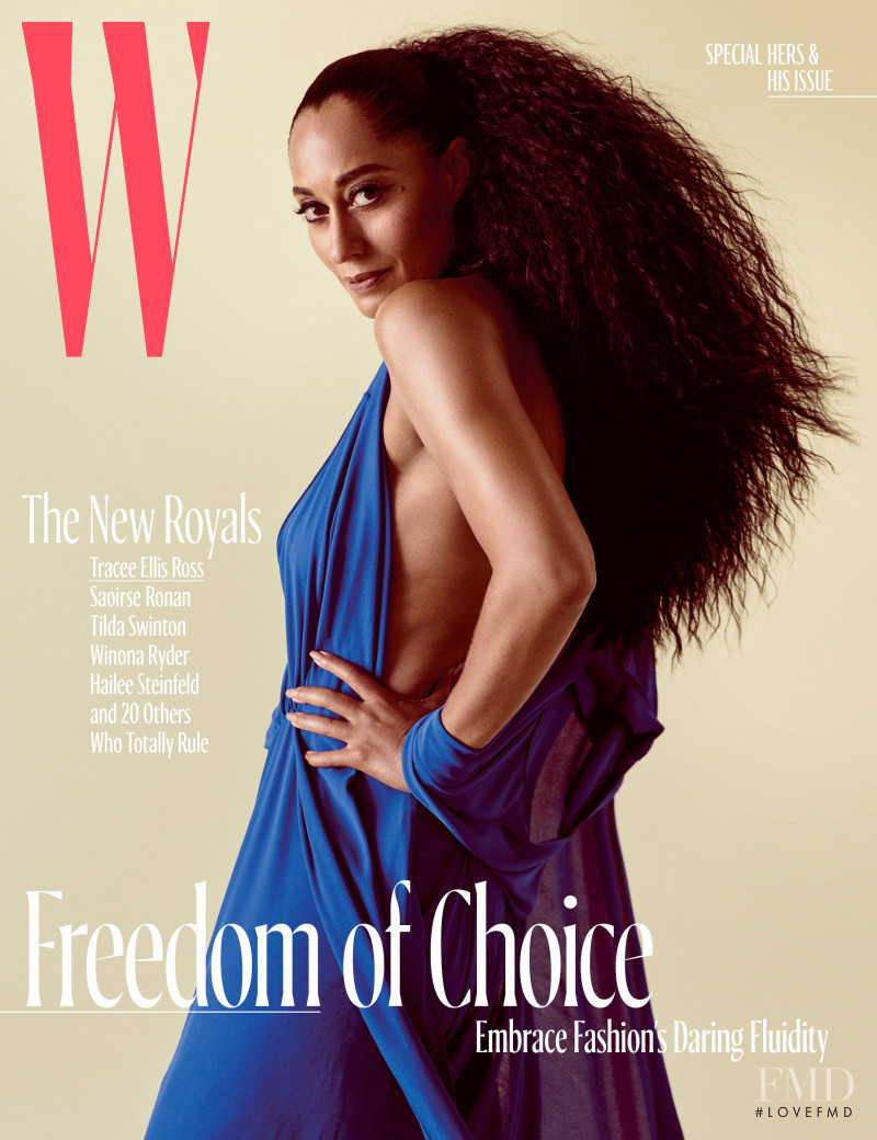Tracee Ellis Ross featured on the W cover from October 2017