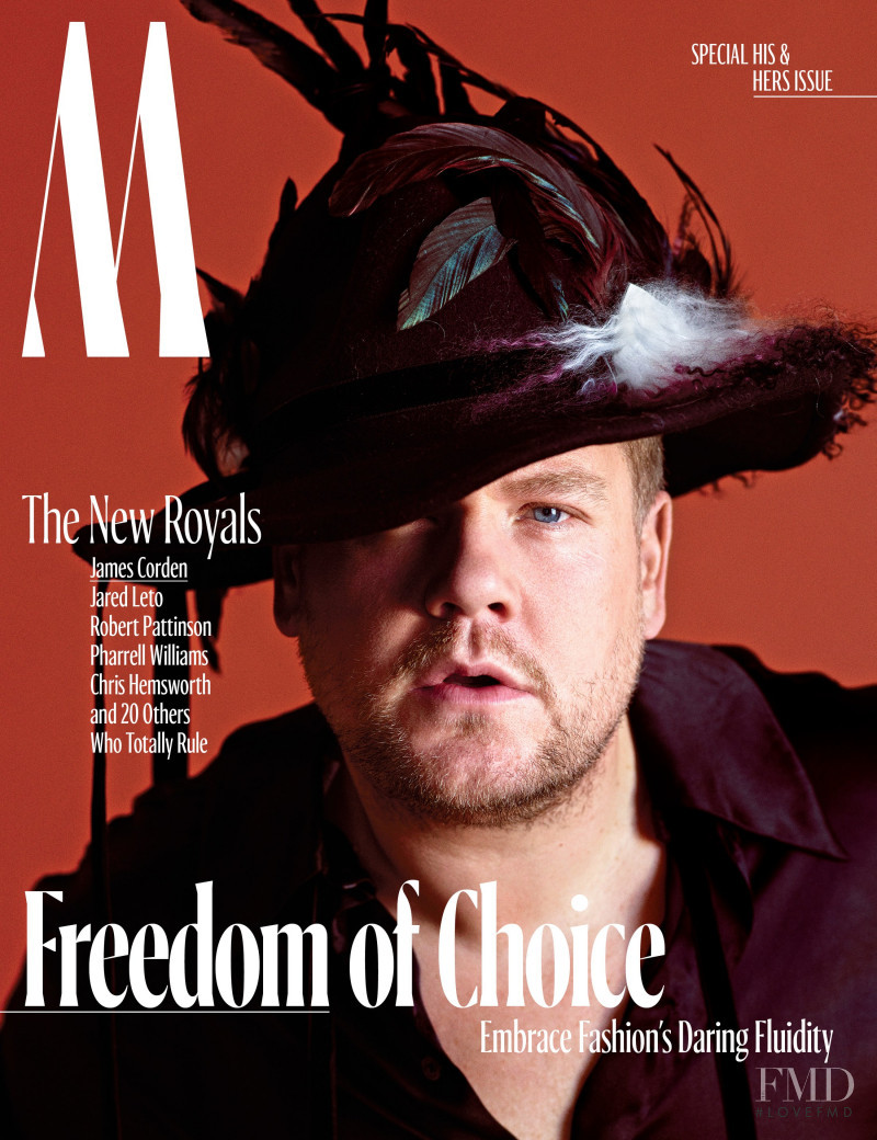 James Corden featured on the W cover from October 2017