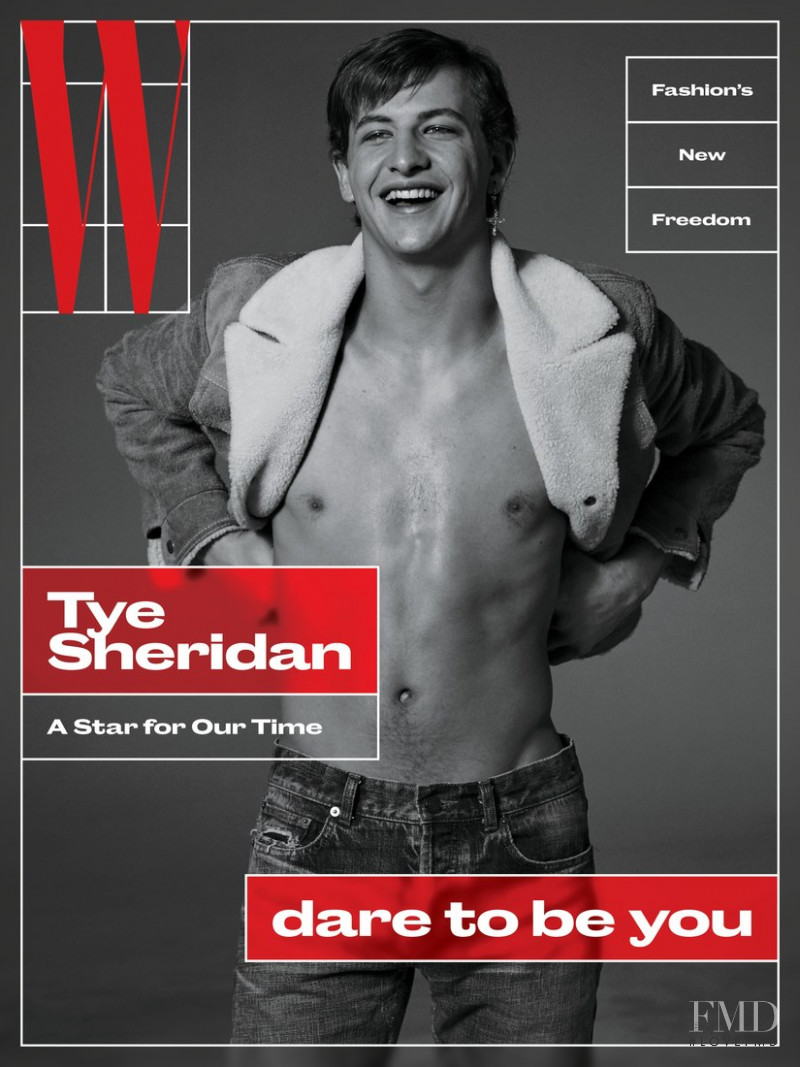 Tye Sheridan featured on the W cover from May 2018