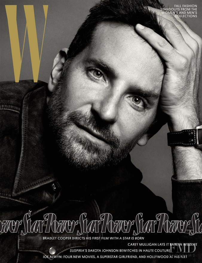 Bradley Cooper featured on the W cover from October 2018