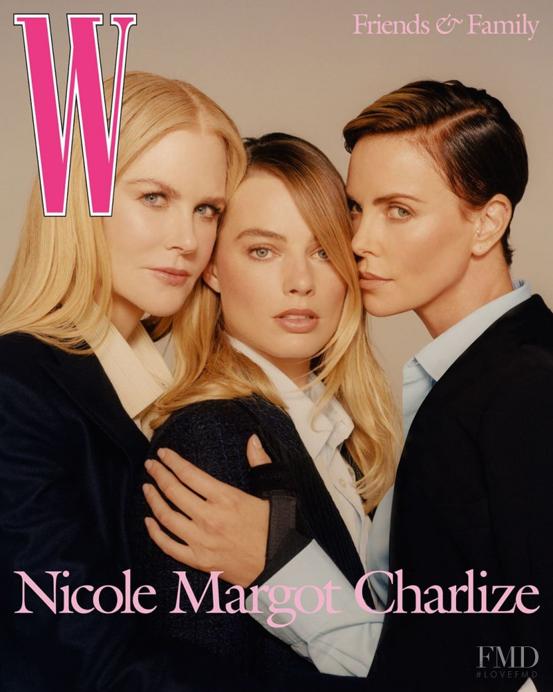 Nicole Kidman, Charlize Theron, Margot Robbie  featured on the W cover from December 2019