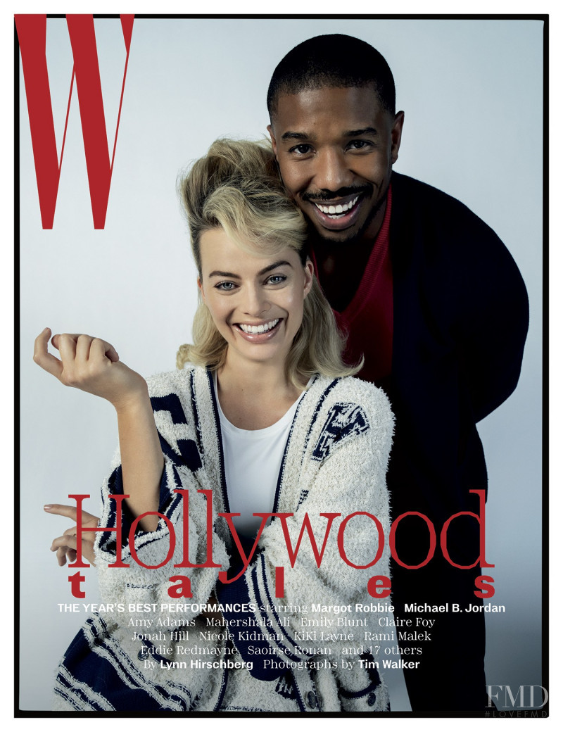 Margot Robbie featured on the W cover from January 2019