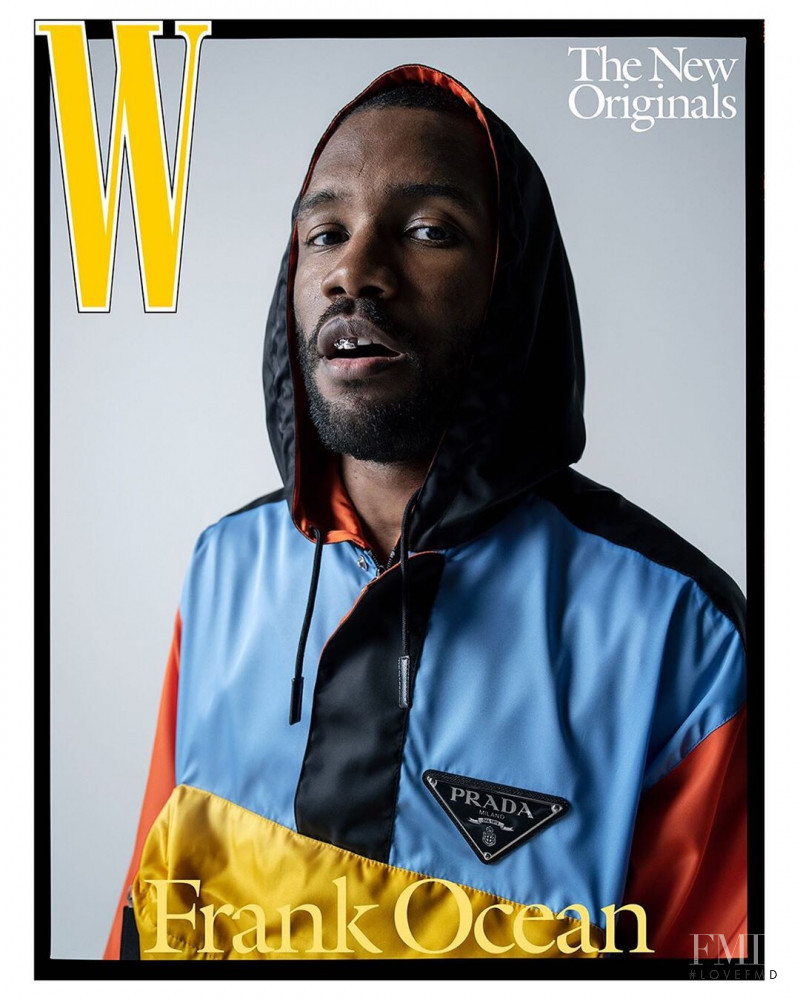 Frank Ocean featured on the W cover from October 2019