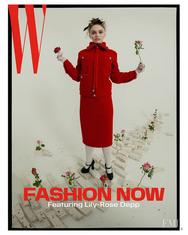 Lily Rose Depp featured on the W cover from September 2019