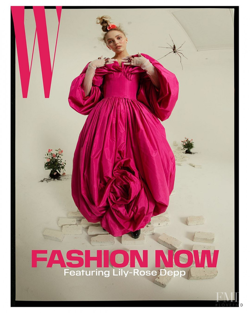 Lily Rose Depp featured on the W cover from September 2019