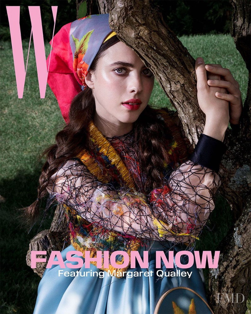 Margaret Qualley featured on the W cover from September 2019