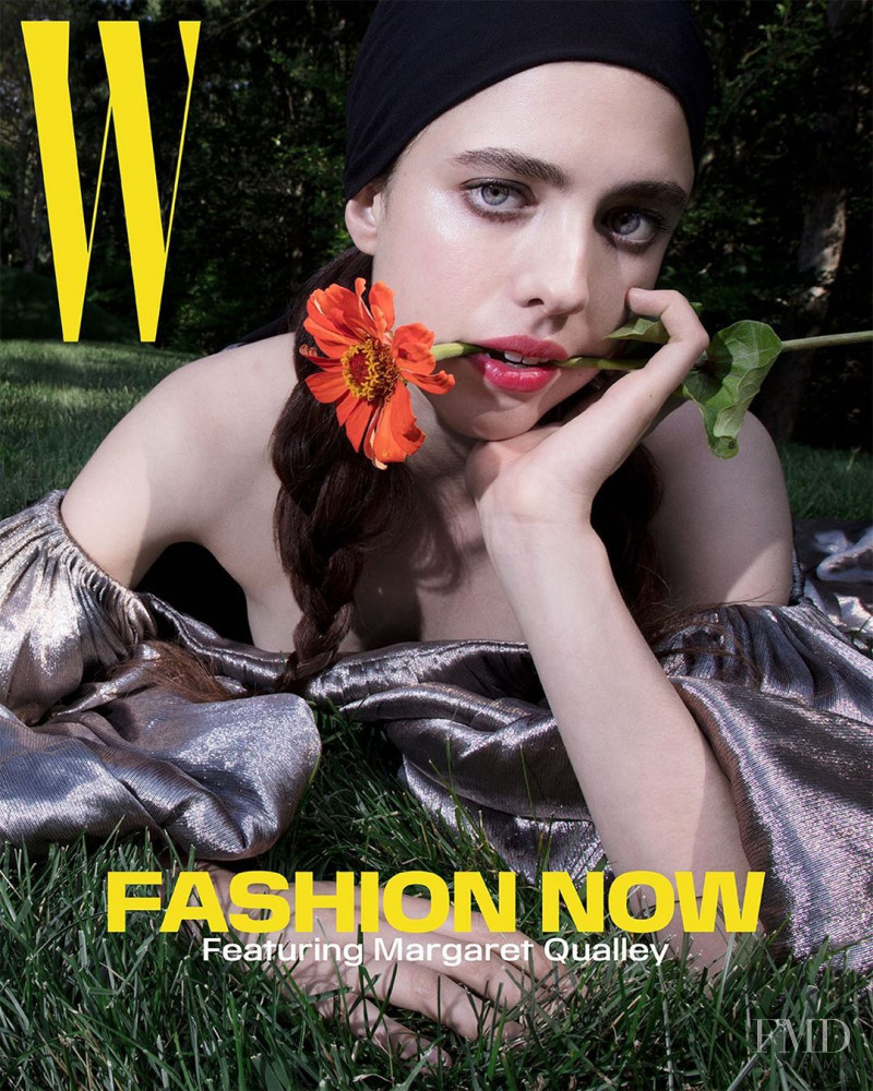 Margaret Qualley featured on the W cover from September 2019