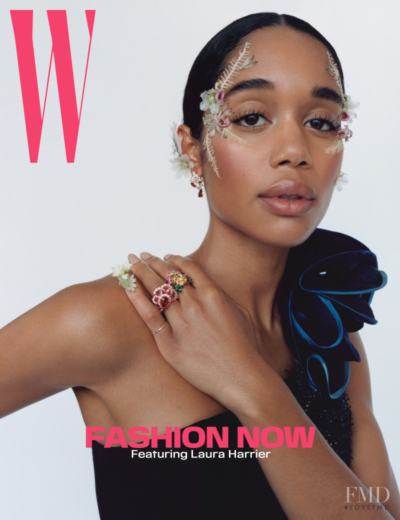Laura Harrier featured on the W cover from September 2019