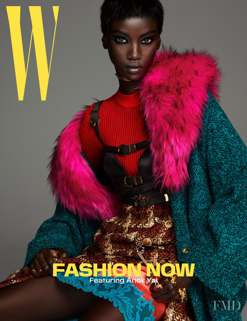 Anok Yai featured on the W cover from September 2019