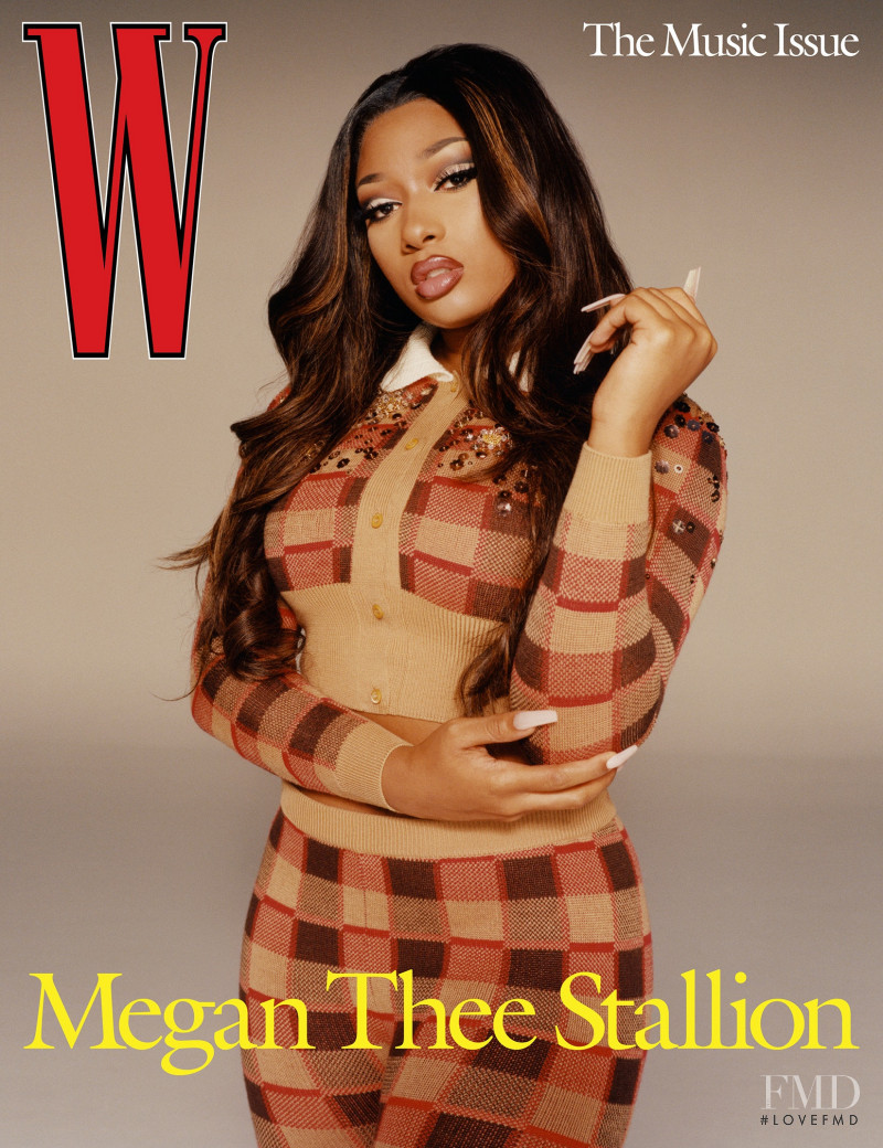 Megan Thee Stallion featured on the W cover from August 2020