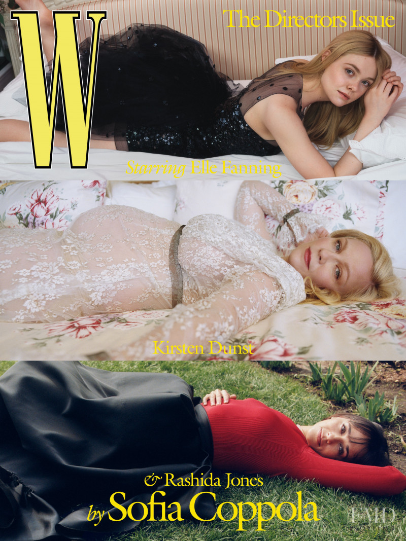 Kirsten Dunst, Rashida Jones, Elle Fanning featured on the W cover from April 2021