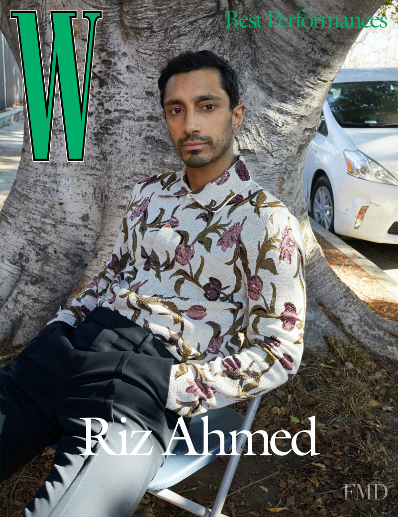 Riz Ahmed featured on the W cover from March 2021