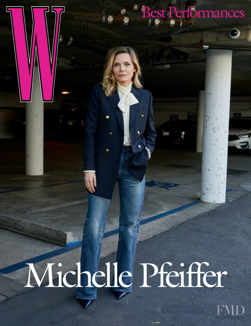 Michelle Pfeiffer featured on the W cover from March 2021
