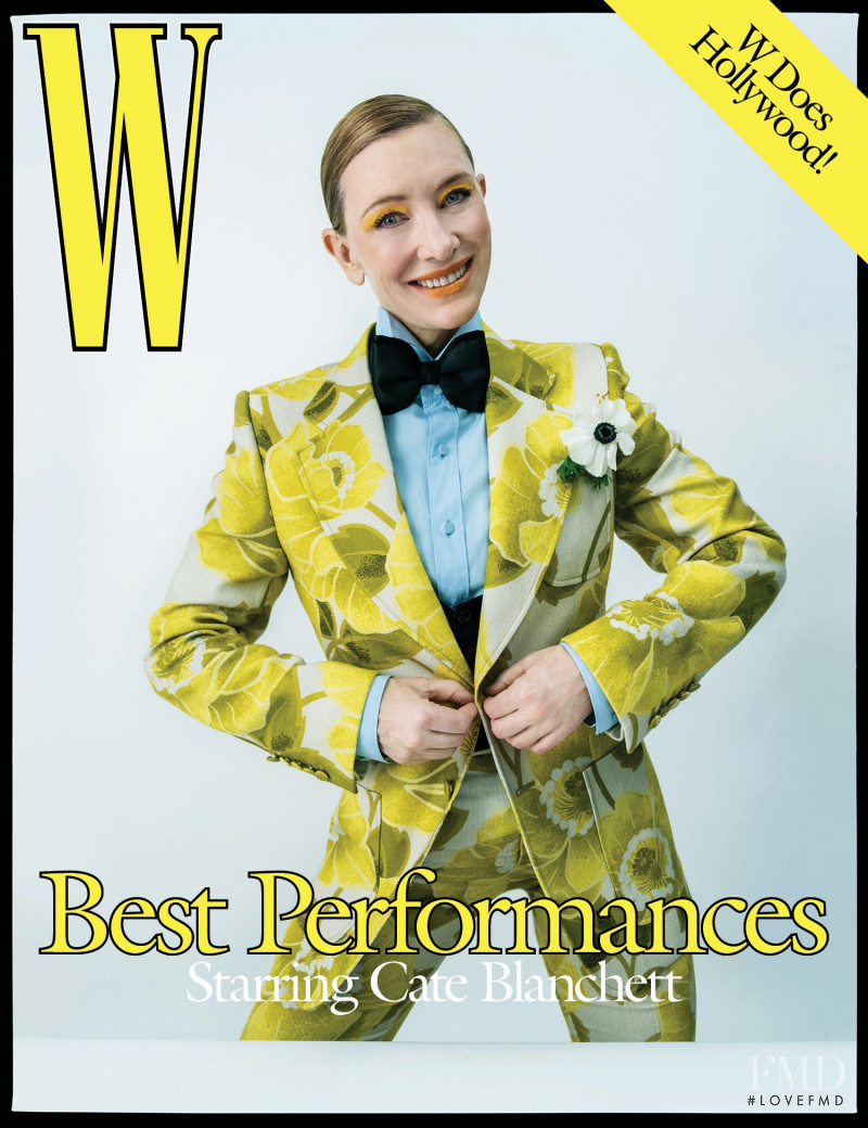  Cate Blanchett featured on the W cover from January 2022