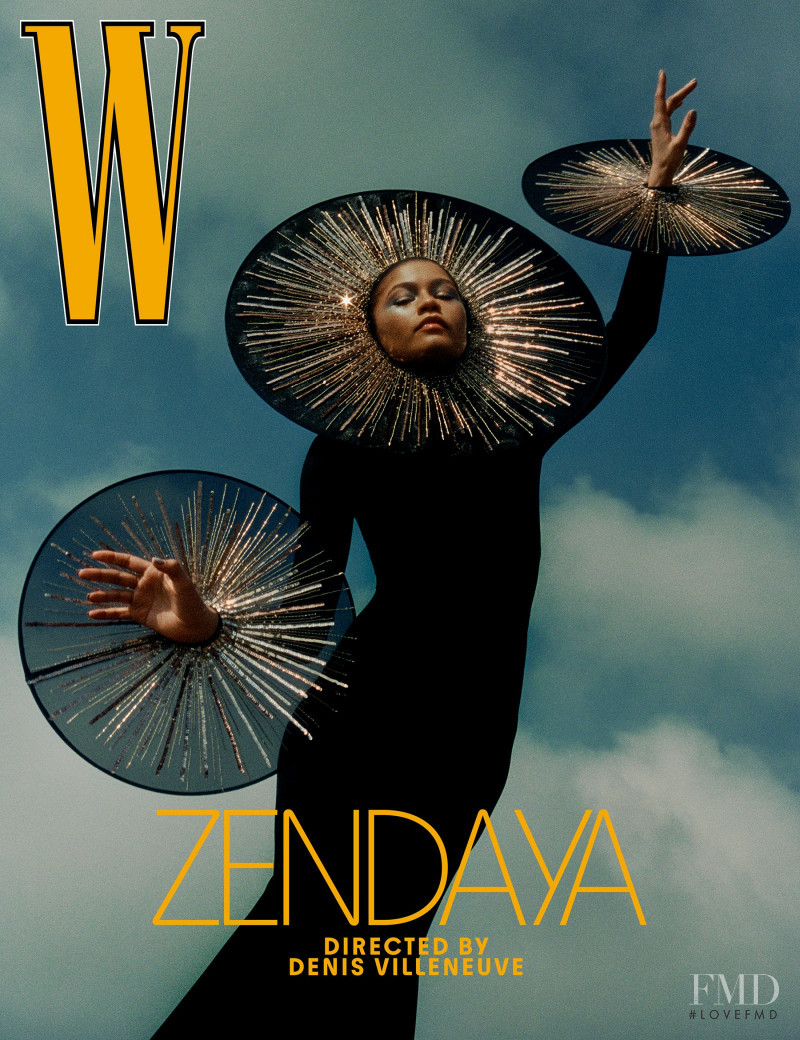 Zendaya featured on the W cover from March 2022