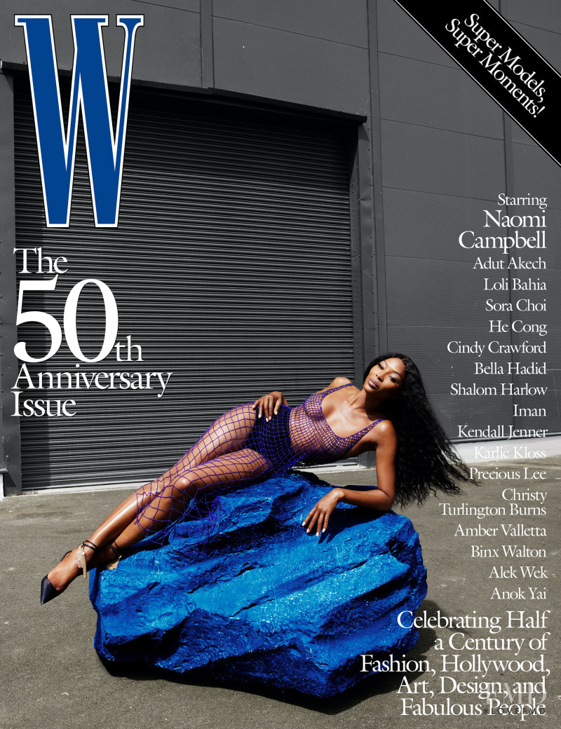 Naomi Campbell featured on the W cover from September 2022