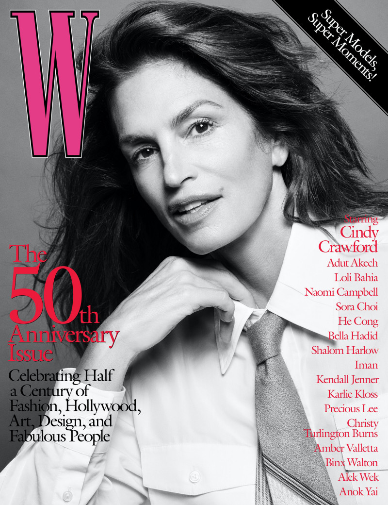 Cindy Crawford featured on the W cover from September 2022