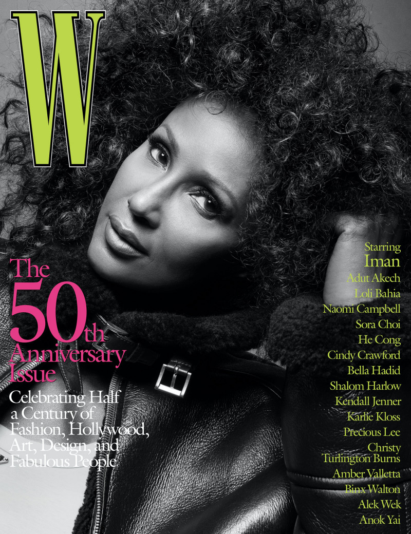 Iman Abdulmajid featured on the W cover from September 2022