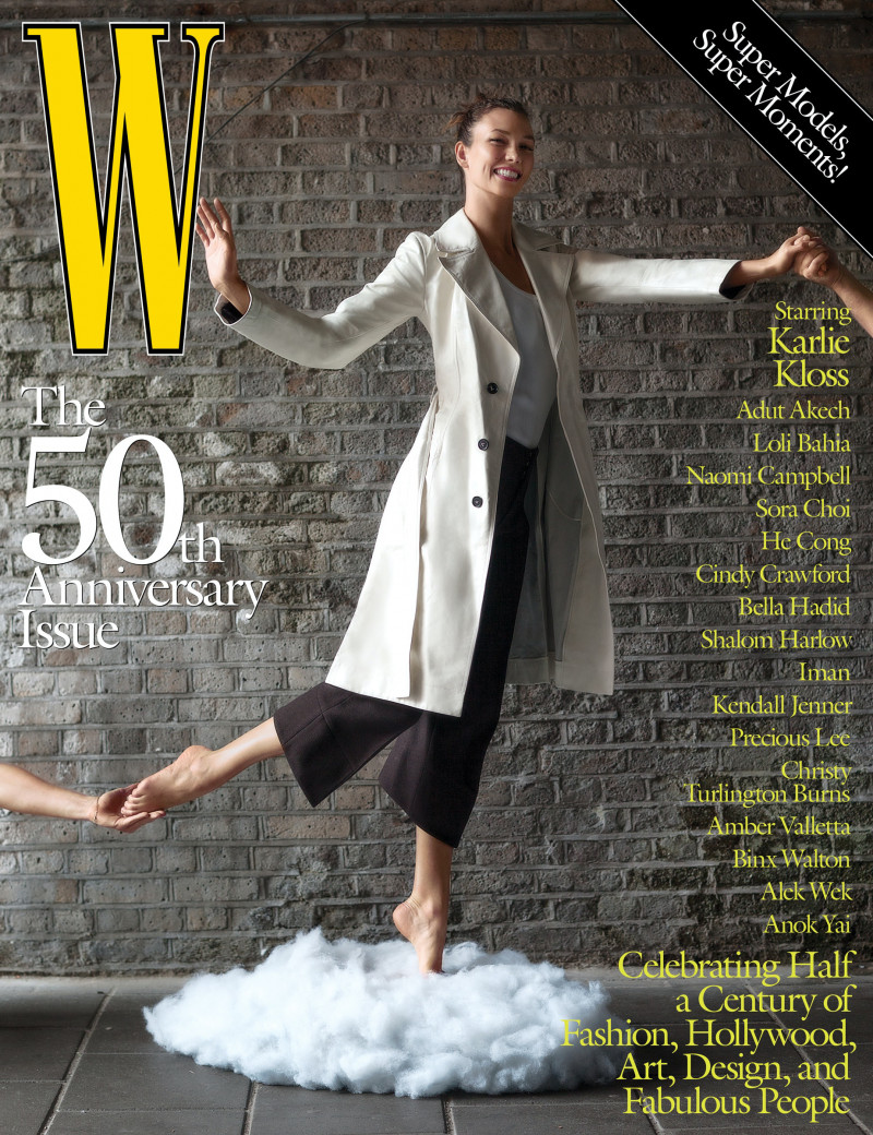 Karlie Kloss featured on the W cover from September 2022