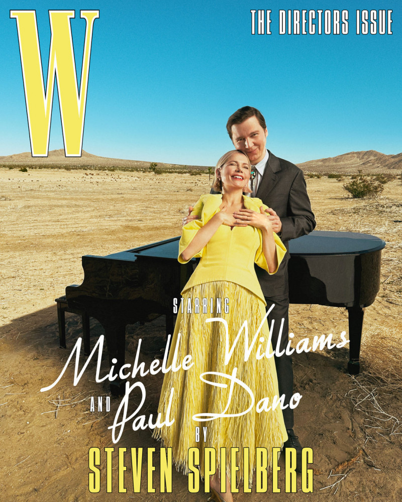 Michelle Williams and Paul Dano featured on the W cover from March 2023