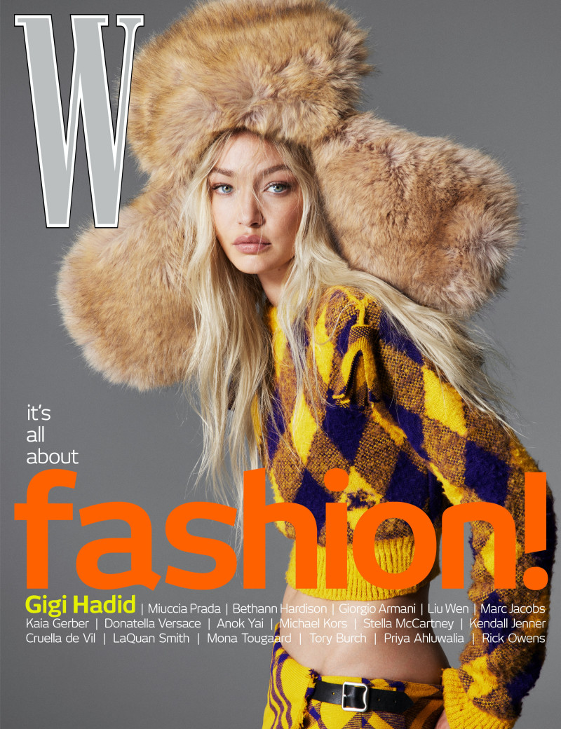 Gigi Hadid featured on the W cover from September 2023