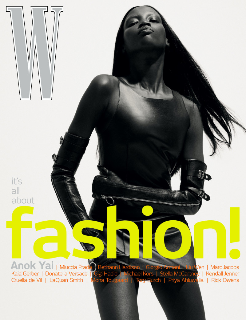Anok Yai featured on the W cover from September 2023