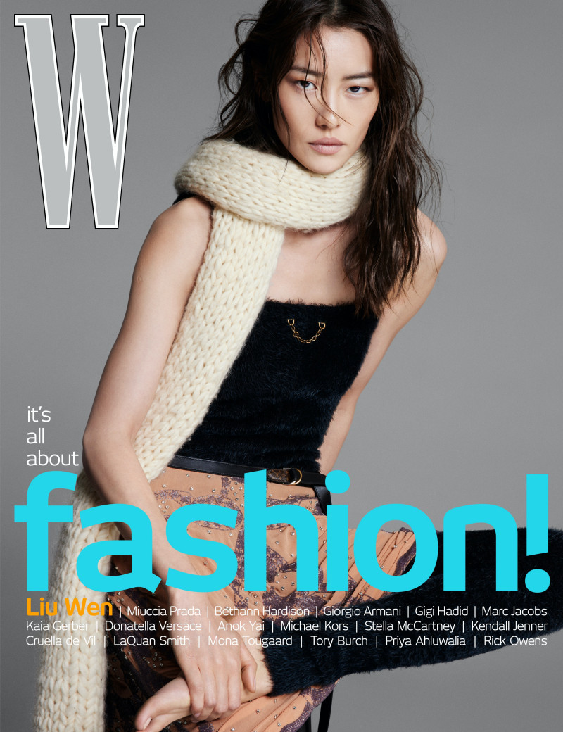 Liu Wen featured on the W cover from September 2023