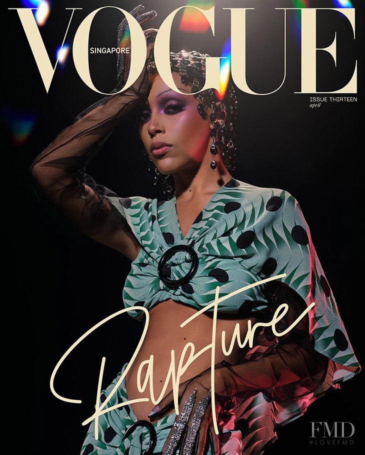  featured on the Vogue Singapore cover from April 2022
