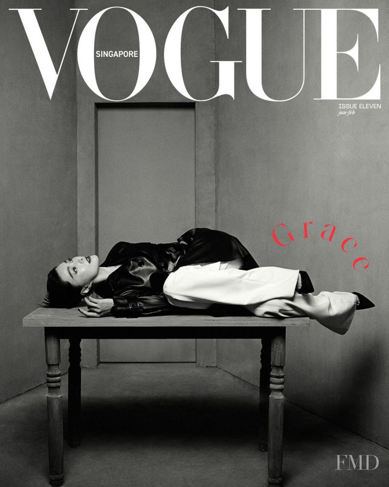  featured on the Vogue Singapore cover from January 2022