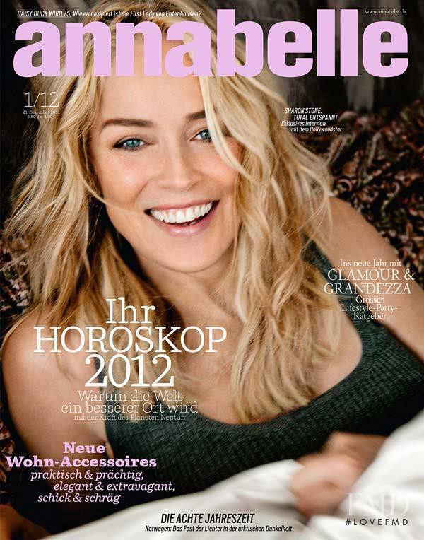 Sharon Stone featured on the Annabelle cover from December 2011