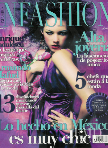 Daniela Montoya featured on the Infashion Mexico cover from September 2007