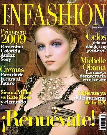 Valeria Calles featured on the Infashion Mexico cover from February 2009