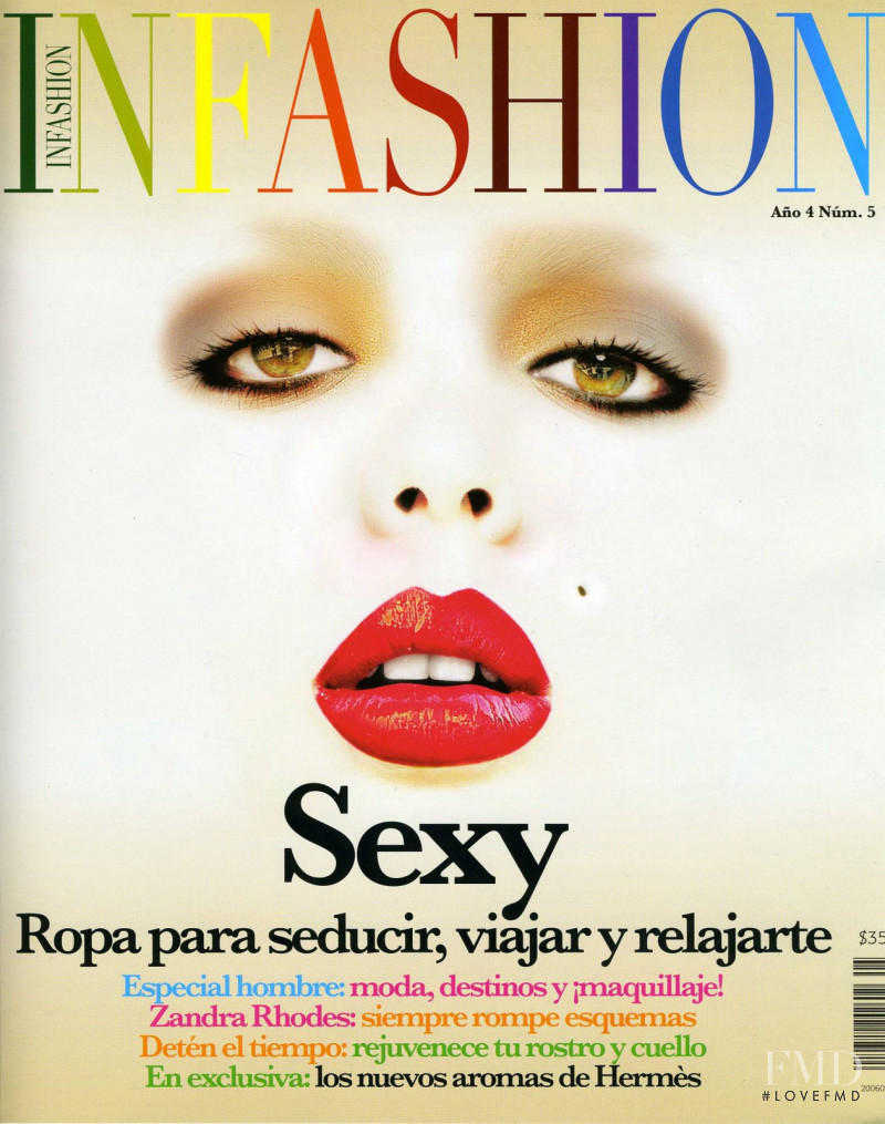 Blanca Valencia featured on the Infashion Mexico cover from June 2009