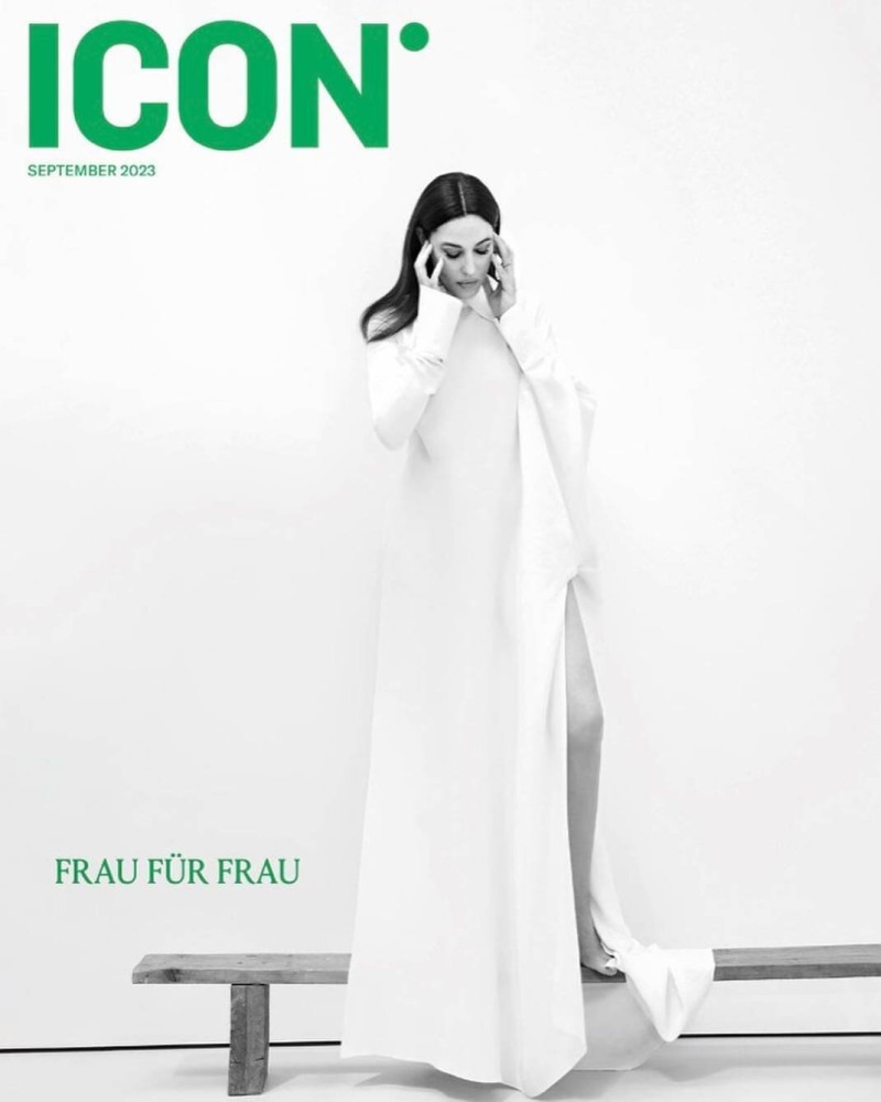 Monica Bellucci featured on the ICON Germany cover from September 2023