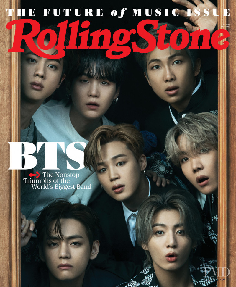 BTS featured on the Rolling Stone cover from June 2021