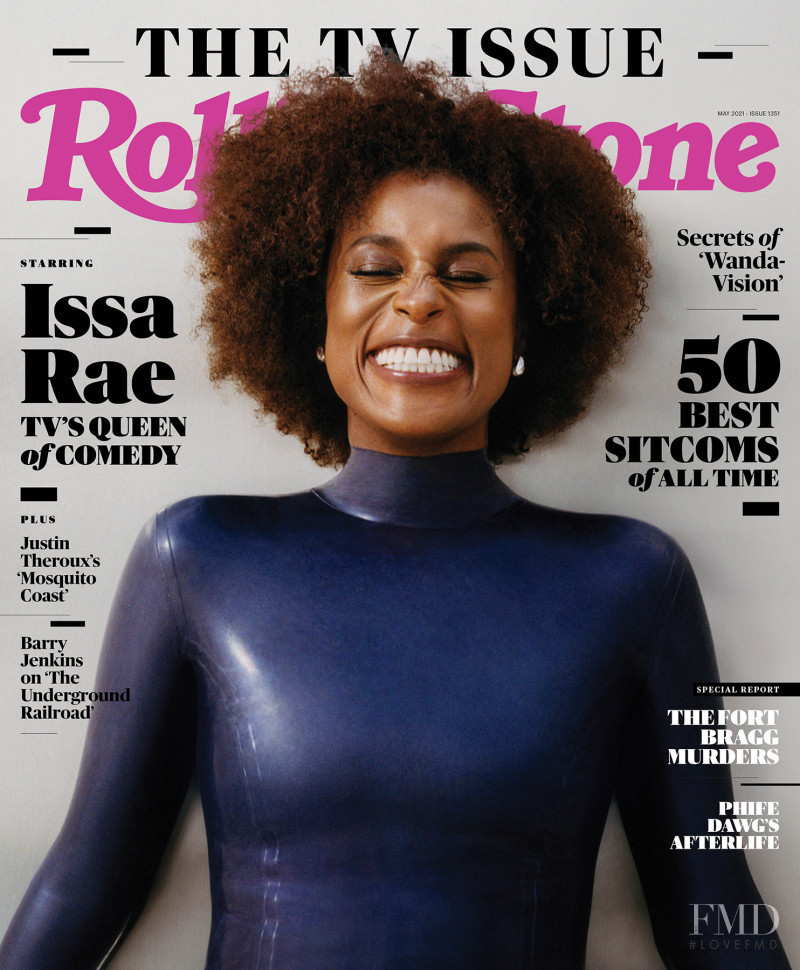 Issa Rae featured on the Rolling Stone cover from May 2021