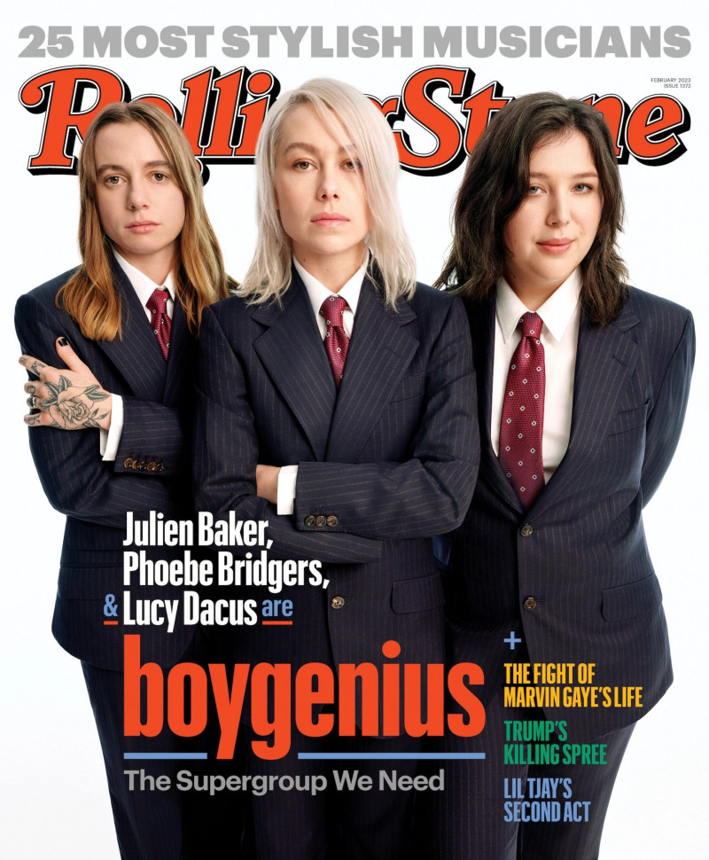 Julien Baker, Phoebe Bridgers, and Lucy Dacus featured on the Rolling Stone cover from February 2023