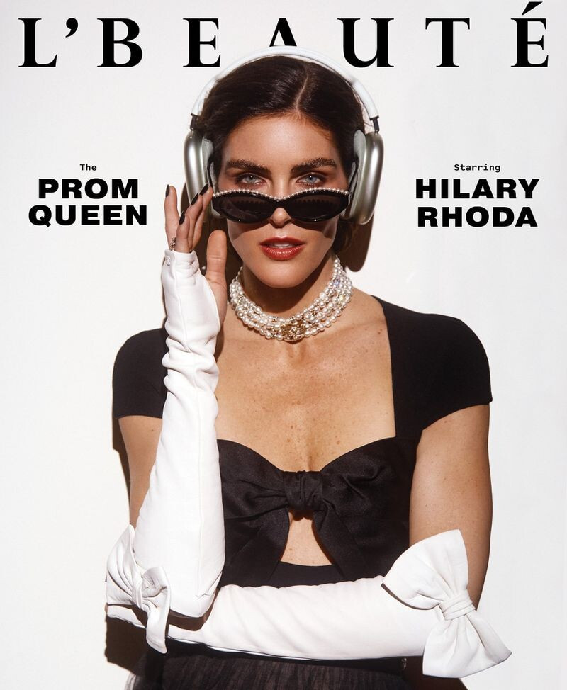 Hilary Rhoda featured on the L\'Beaute cover from February 2023