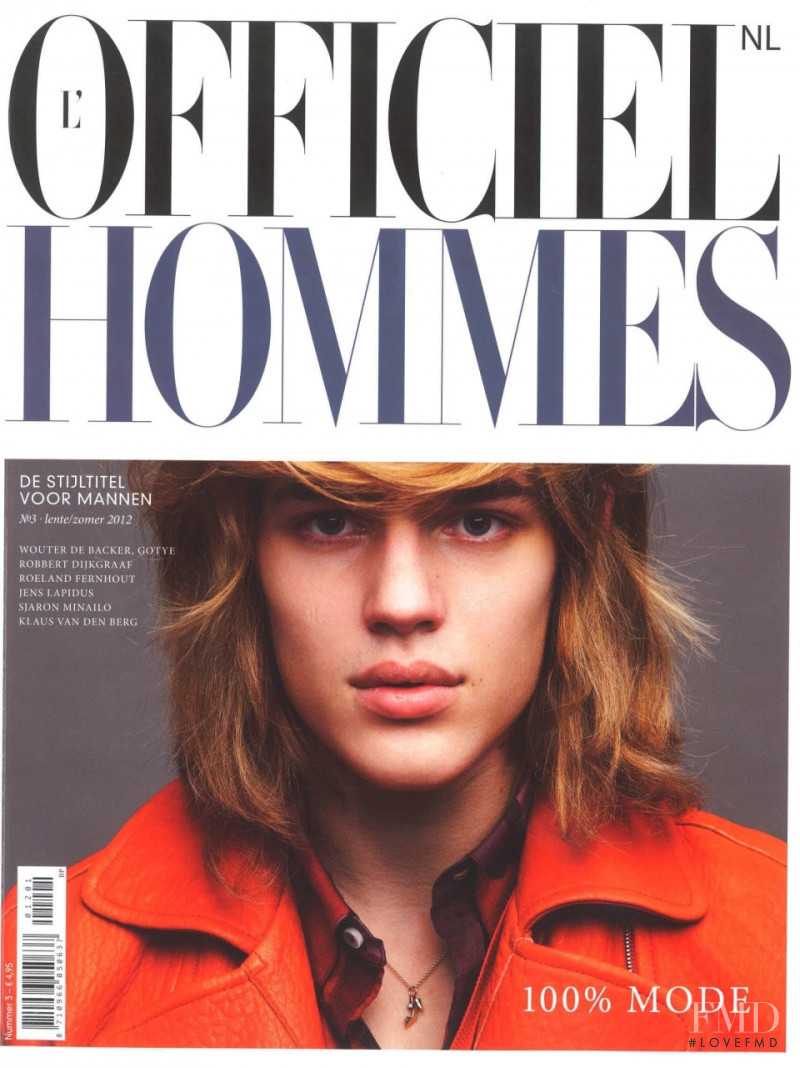 Ton Heukels featured on the L\'Officiel Hommes Netherlands cover from March 2012