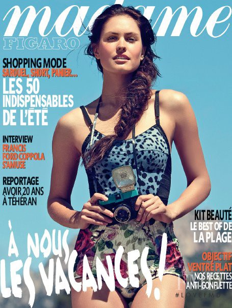 Donnet Dumas featured on the Madame Figaro France cover from June 2010