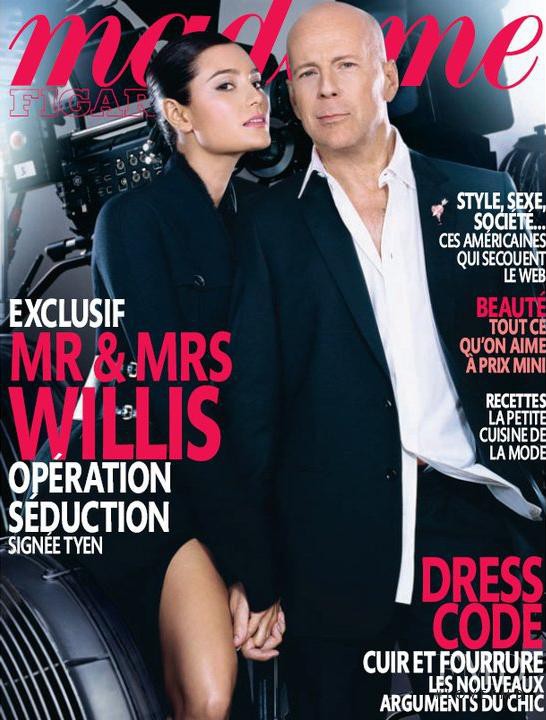 Bruce Willis featured on the Madame Figaro France cover from September 2010