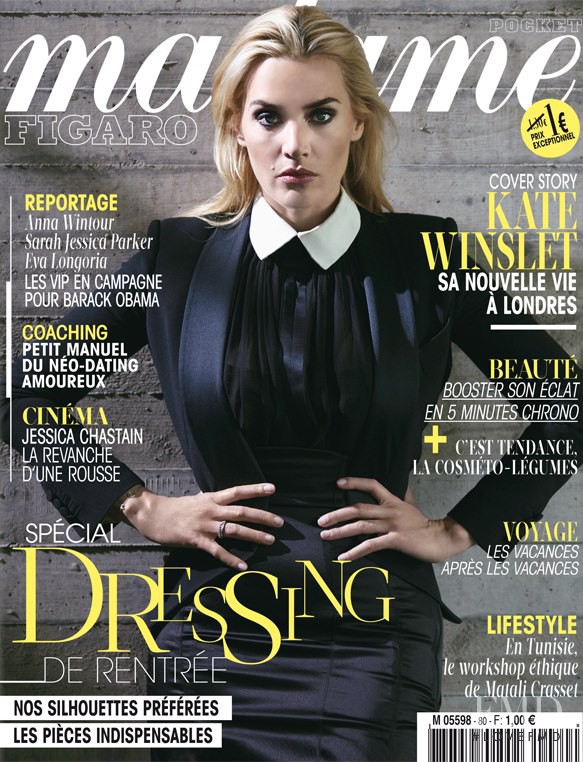 Kate Winslet featured on the Madame Figaro France cover from September 2012