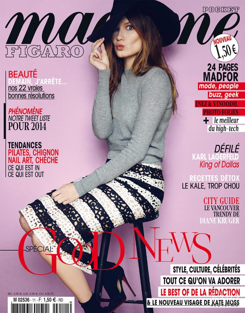  featured on the Madame Figaro France cover from December 2013