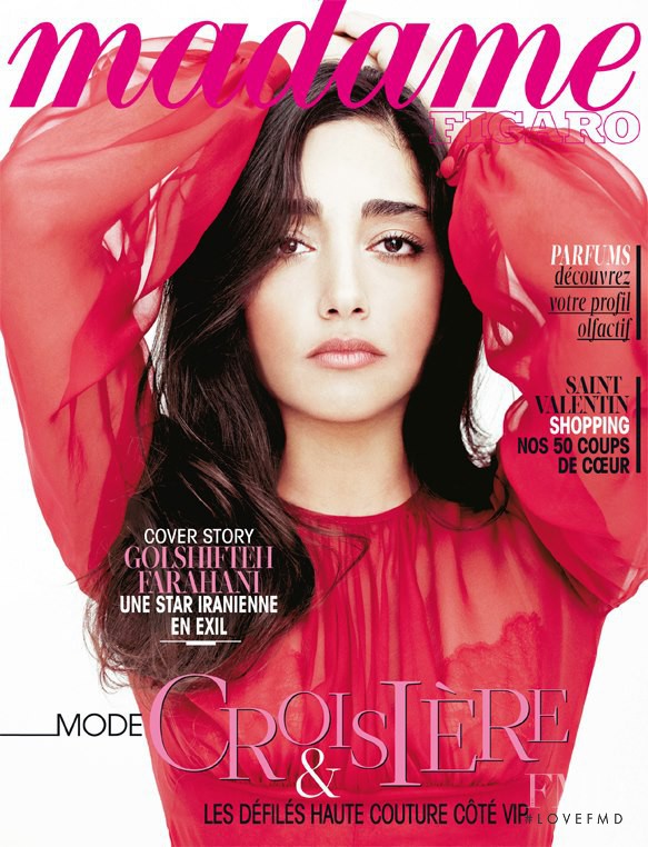 Golshifteh Farahani featured on the Madame Figaro France cover from February 2013