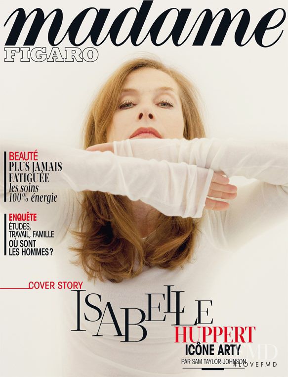 Isabelle Huppert featured on the Madame Figaro France cover from February 2013
