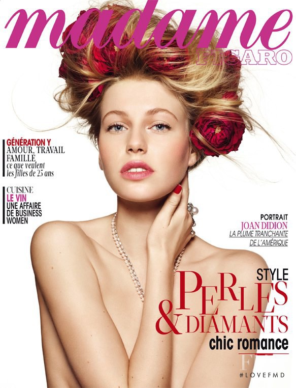  featured on the Madame Figaro France cover from January 2013