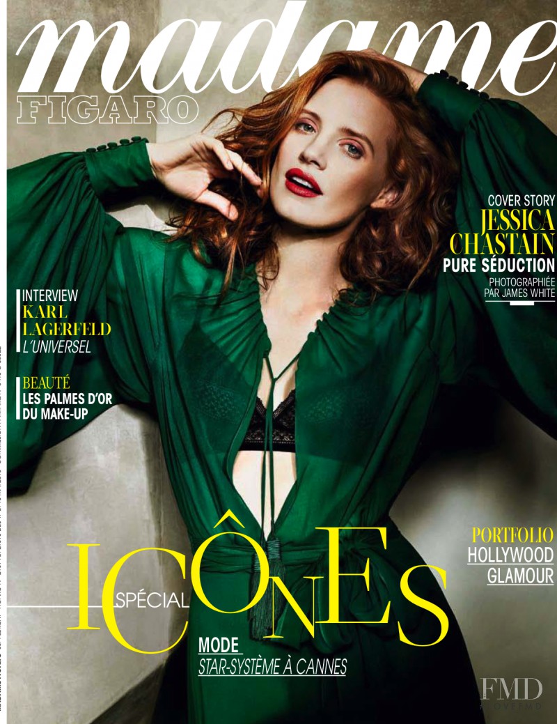 Jessica Chastain
 featured on the Madame Figaro France cover from May 2013