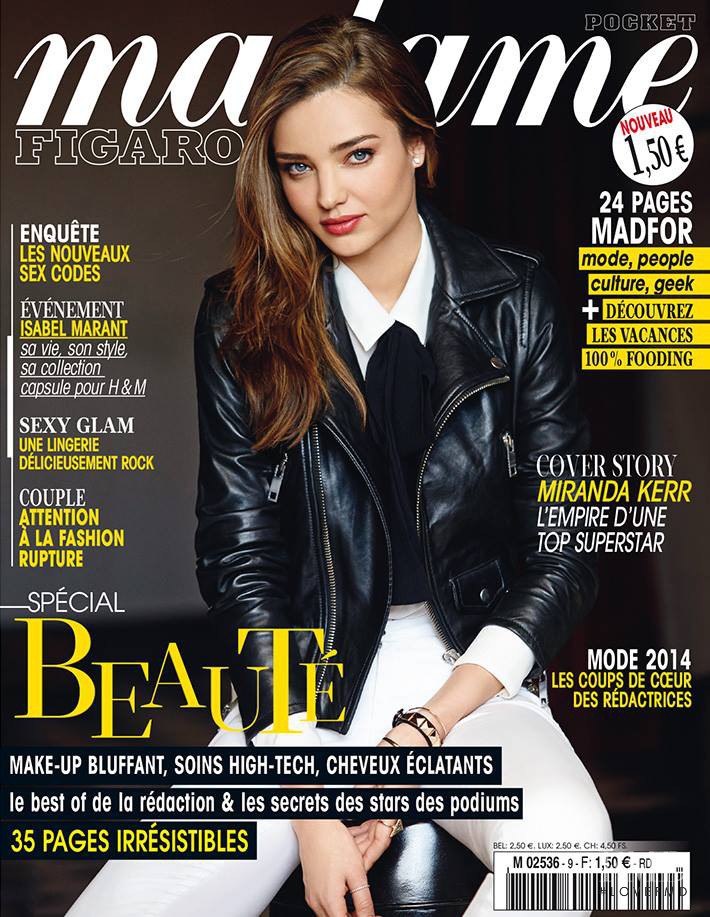 Miranda Kerr featured on the Madame Figaro France cover from October 2013