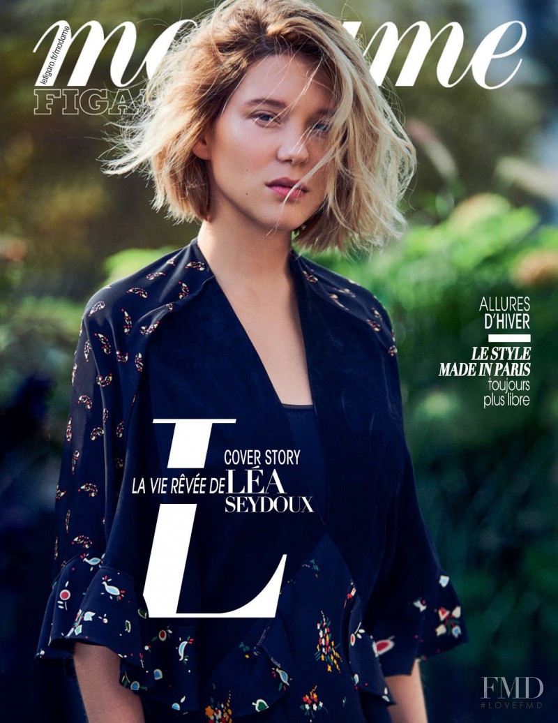 Lea Seydoux featured on the Madame Figaro France cover from November 2016
