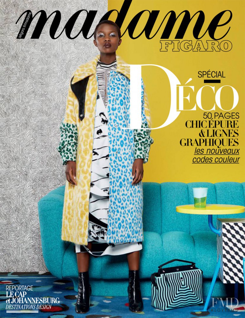 Aliane Uwimana featured on the Madame Figaro France cover from October 2016